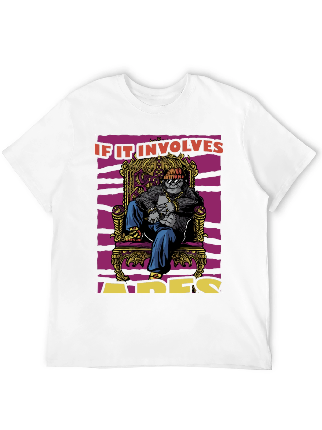 Apes Throne T-Shirt: King Gorilla Graphic Tee