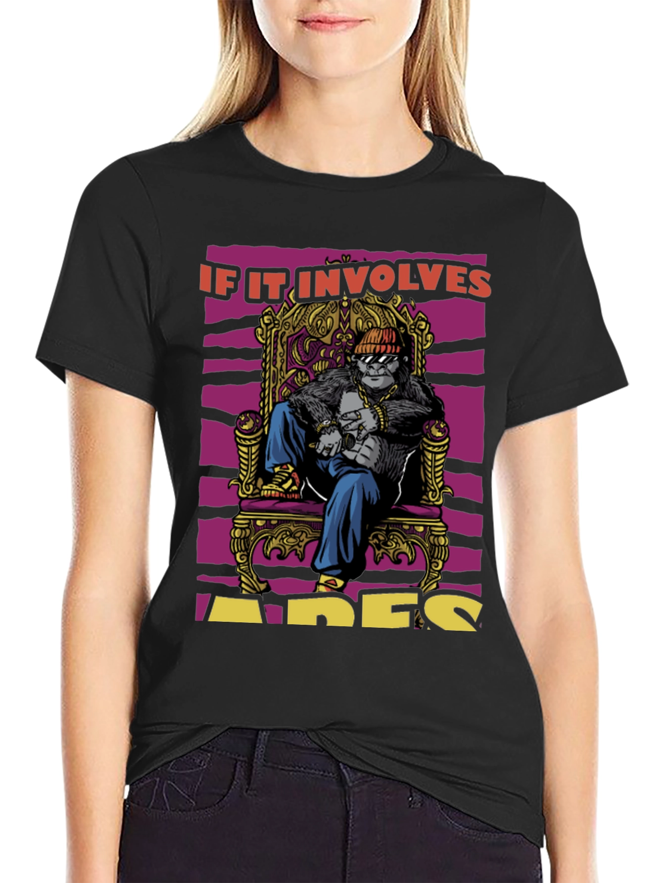 Apes Throne T-Shirt: King Gorilla Graphic Tee