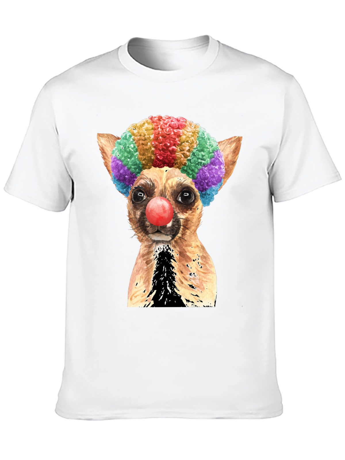 Clown Dog Graphic T-Shirt