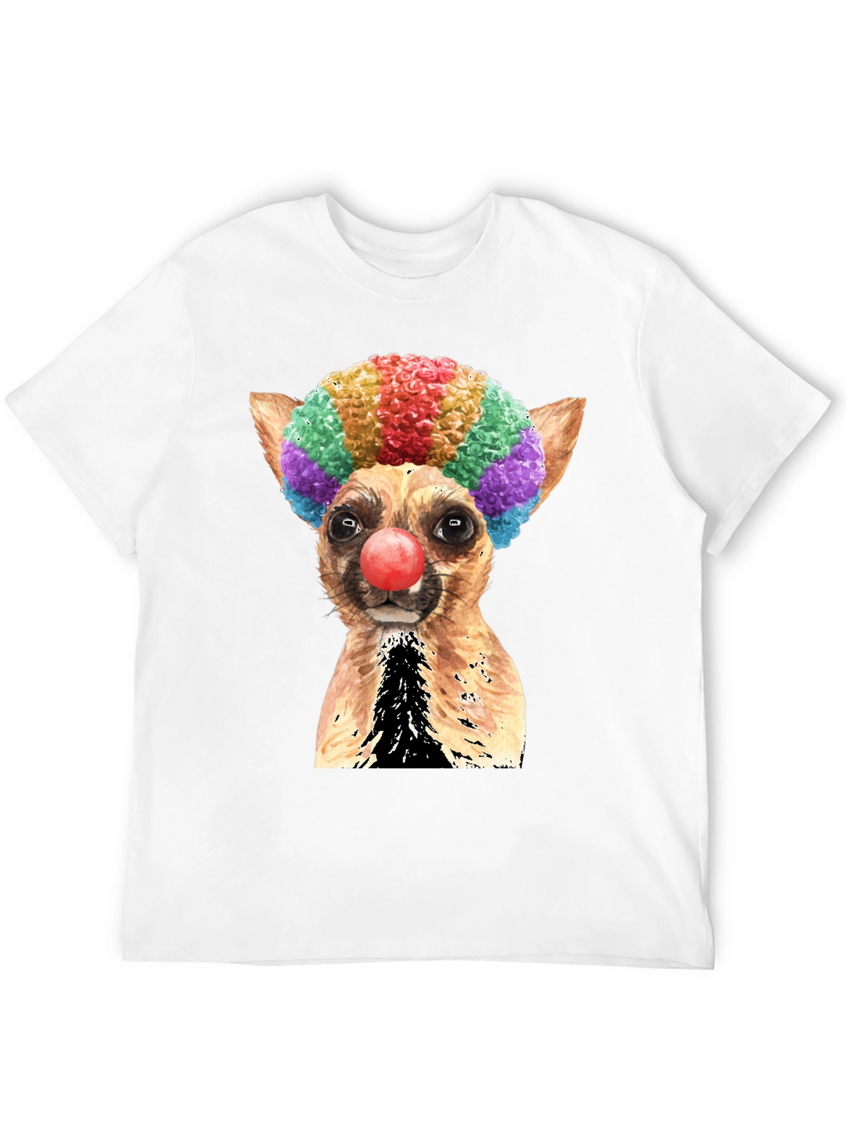Clown Dog Graphic T-Shirt