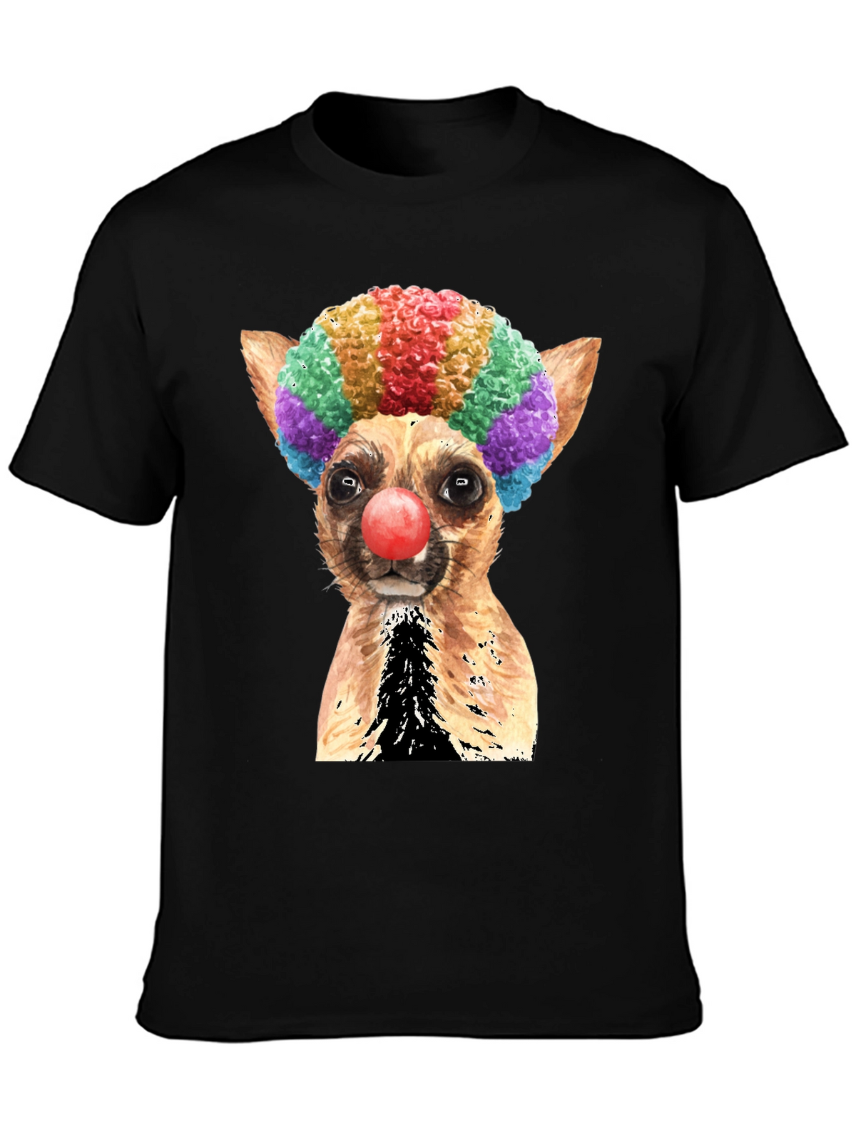 Clown Dog Graphic T-Shirt