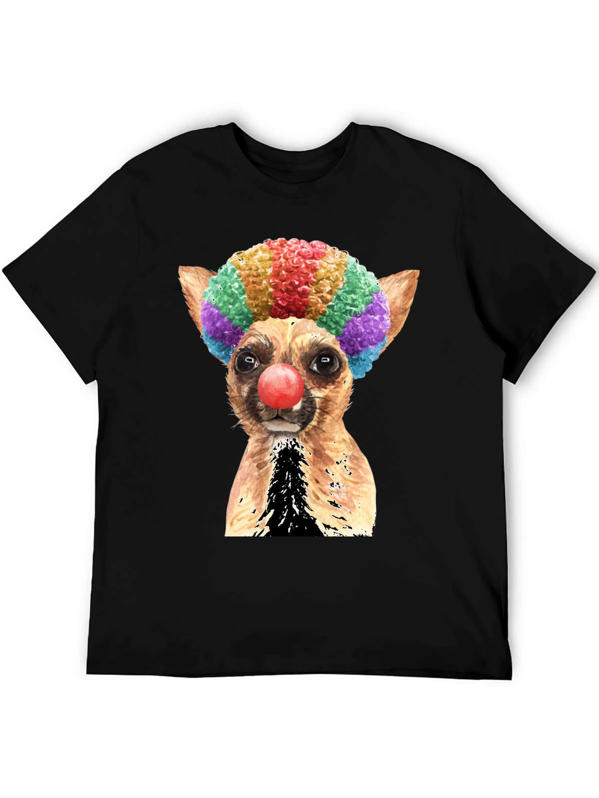 Clown Dog Graphic T-Shirt