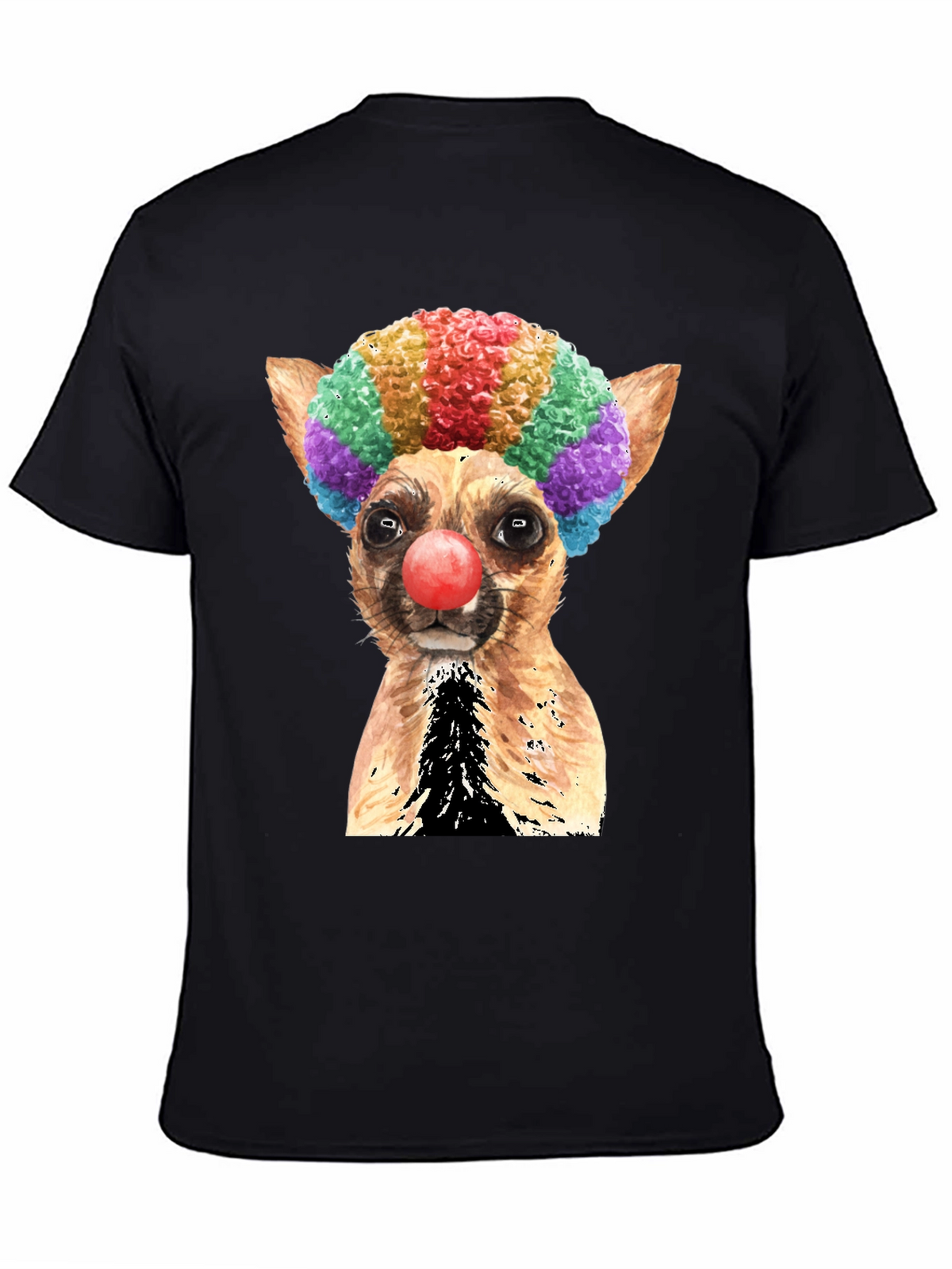 Clown Dog Graphic T-Shirt
