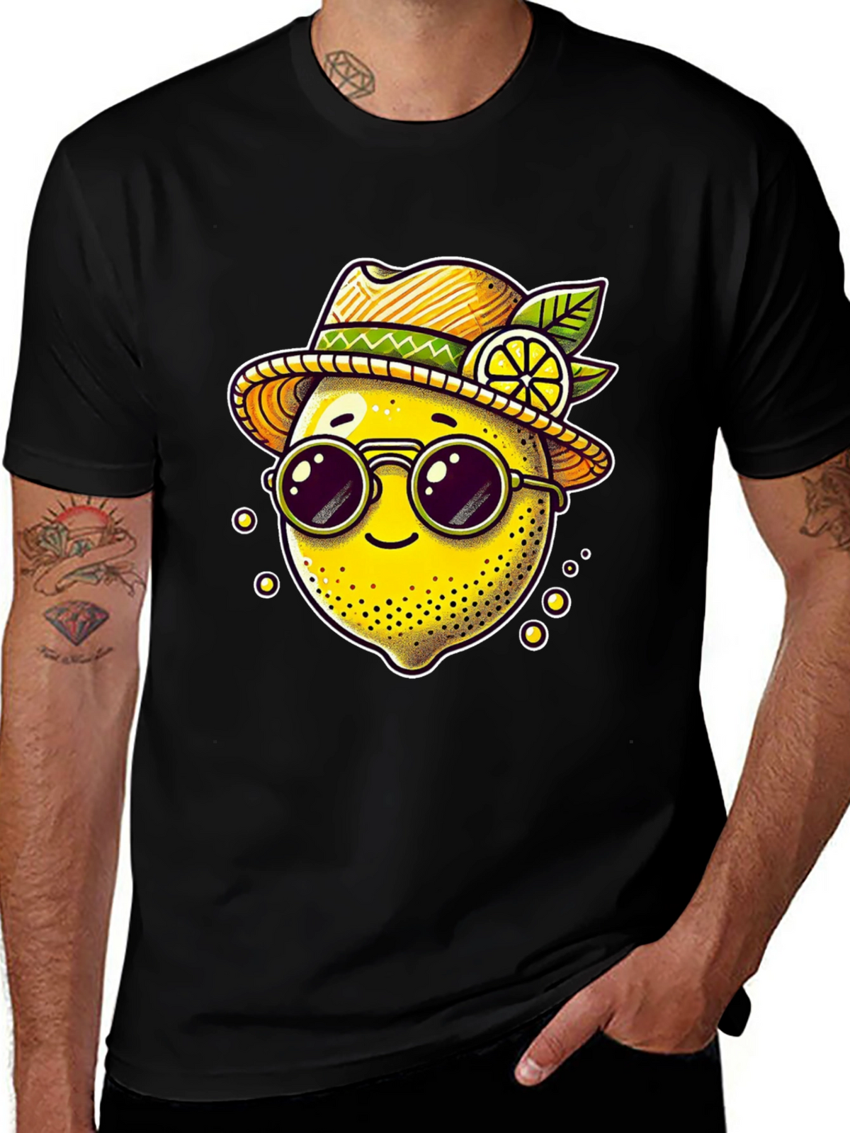 Funky Lemon Tee - Cool Fruit Graphic Shirt