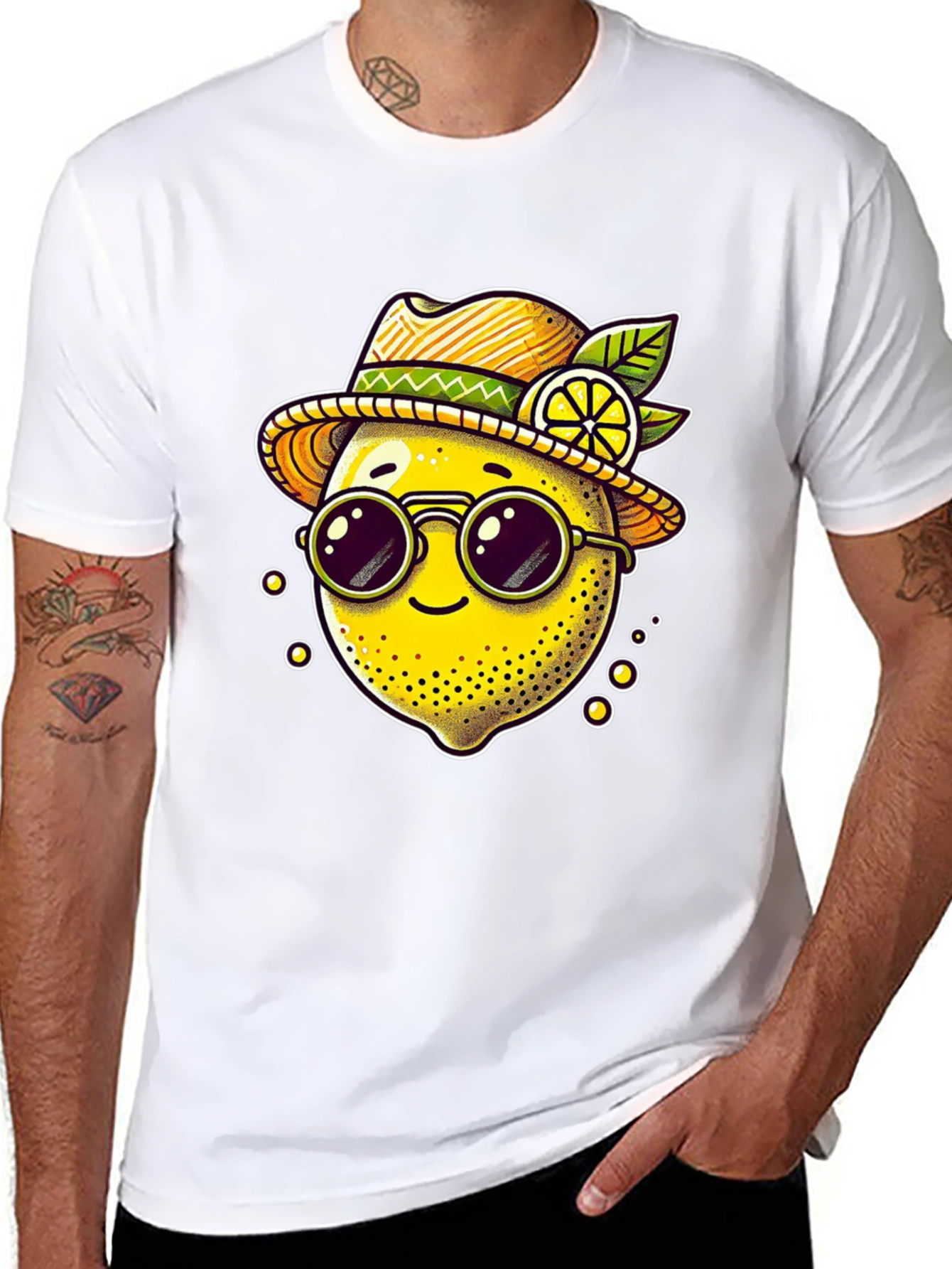 Funky Lemon Tee - Cool Fruit Graphic Shirt