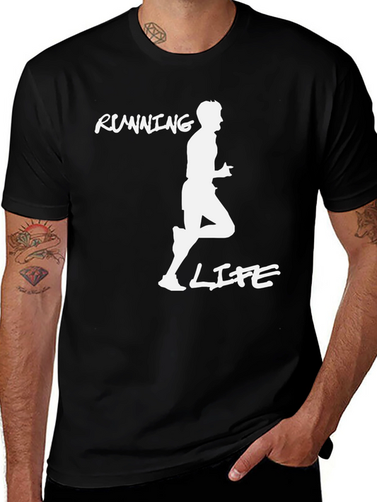Running Life Graphic Tee - Black
