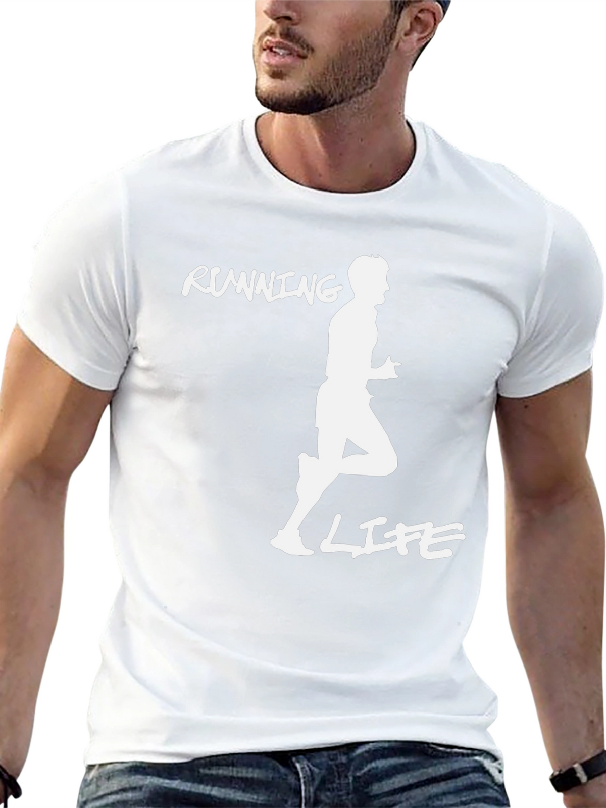 Running Life Graphic Tee - Black