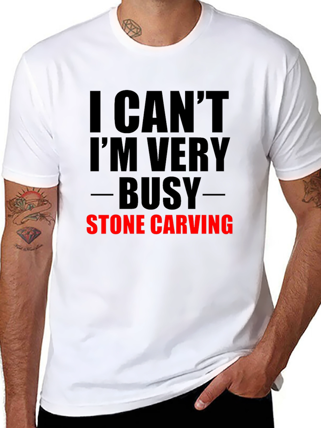 Busy Stone Carving T-Shirt