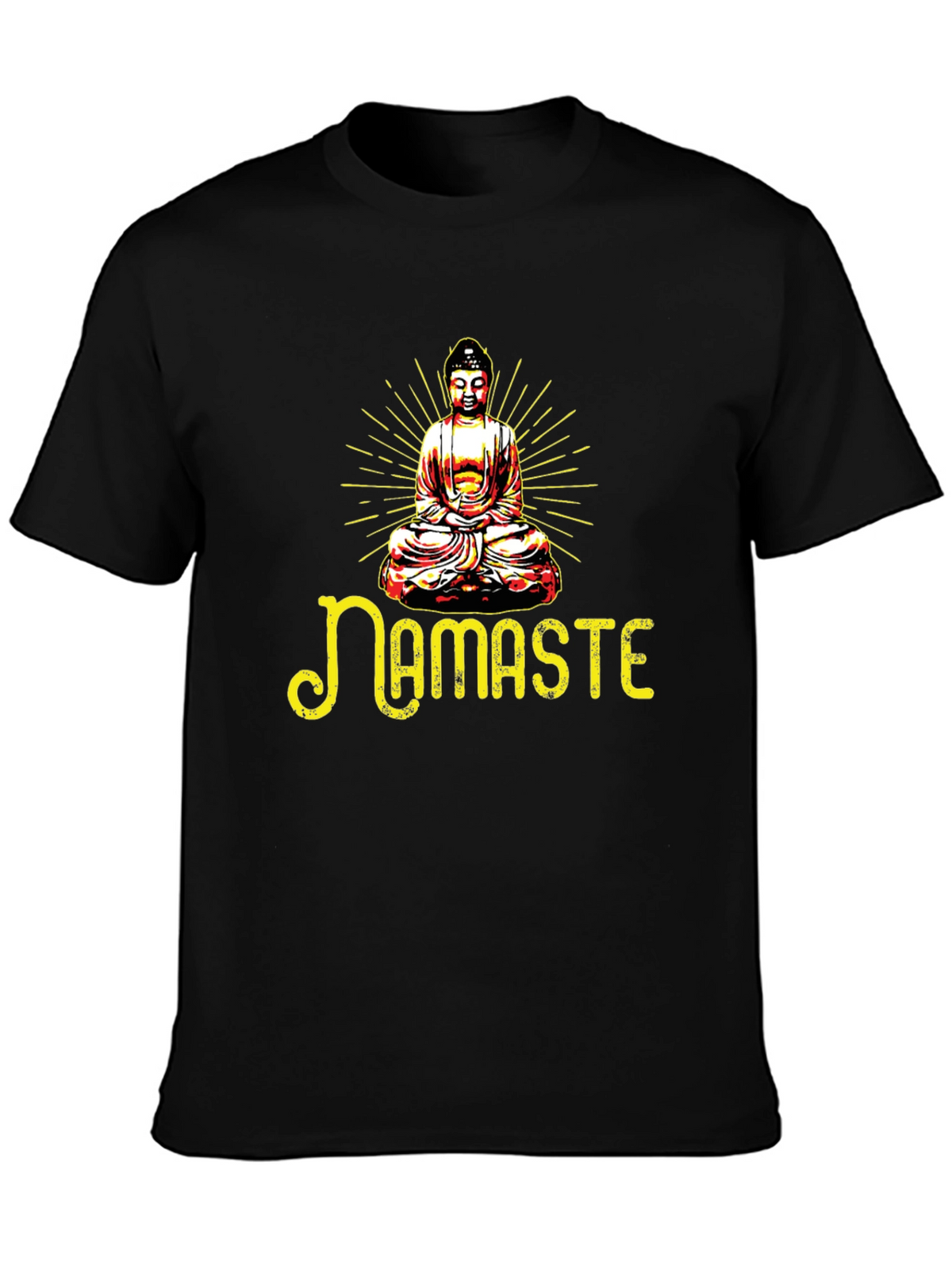 Namaste Buddha Graphic T-Shirt - Spiritual Yoga Tee