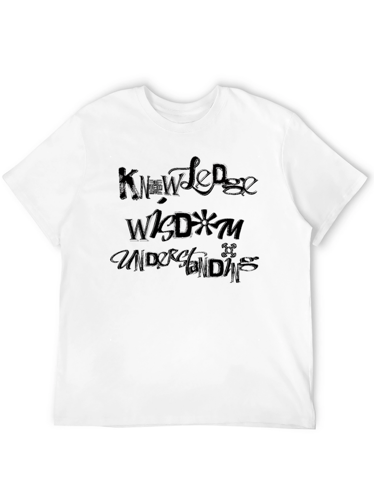 Knowledge Wisdom and Understanding Black T-Shirt