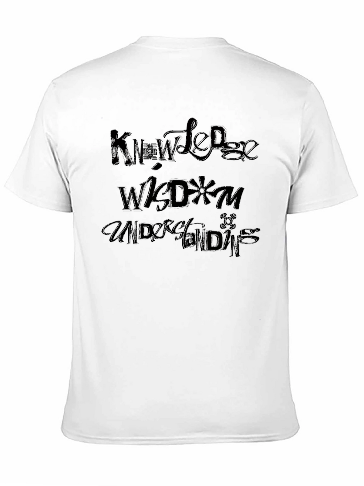 Knowledge Wisdom and Understanding Black T-Shirt