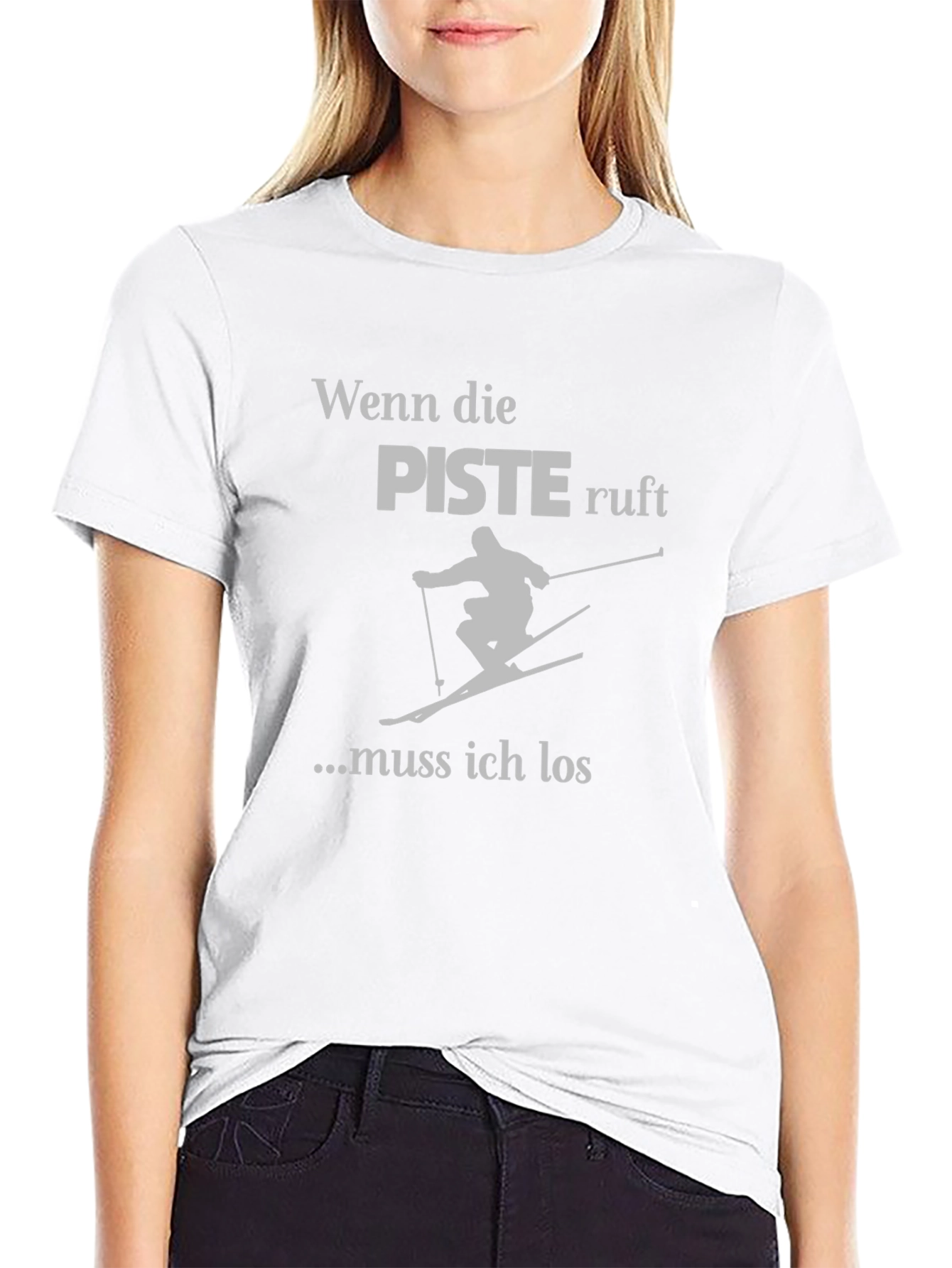 Ski Piste T-Shirt - German Text