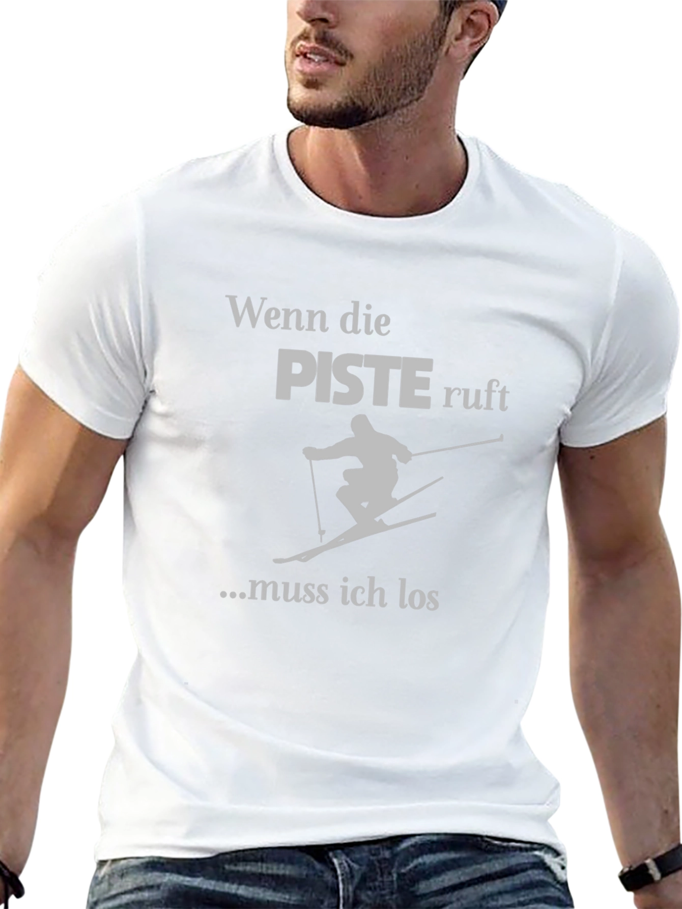 Ski Piste T-Shirt - German Text