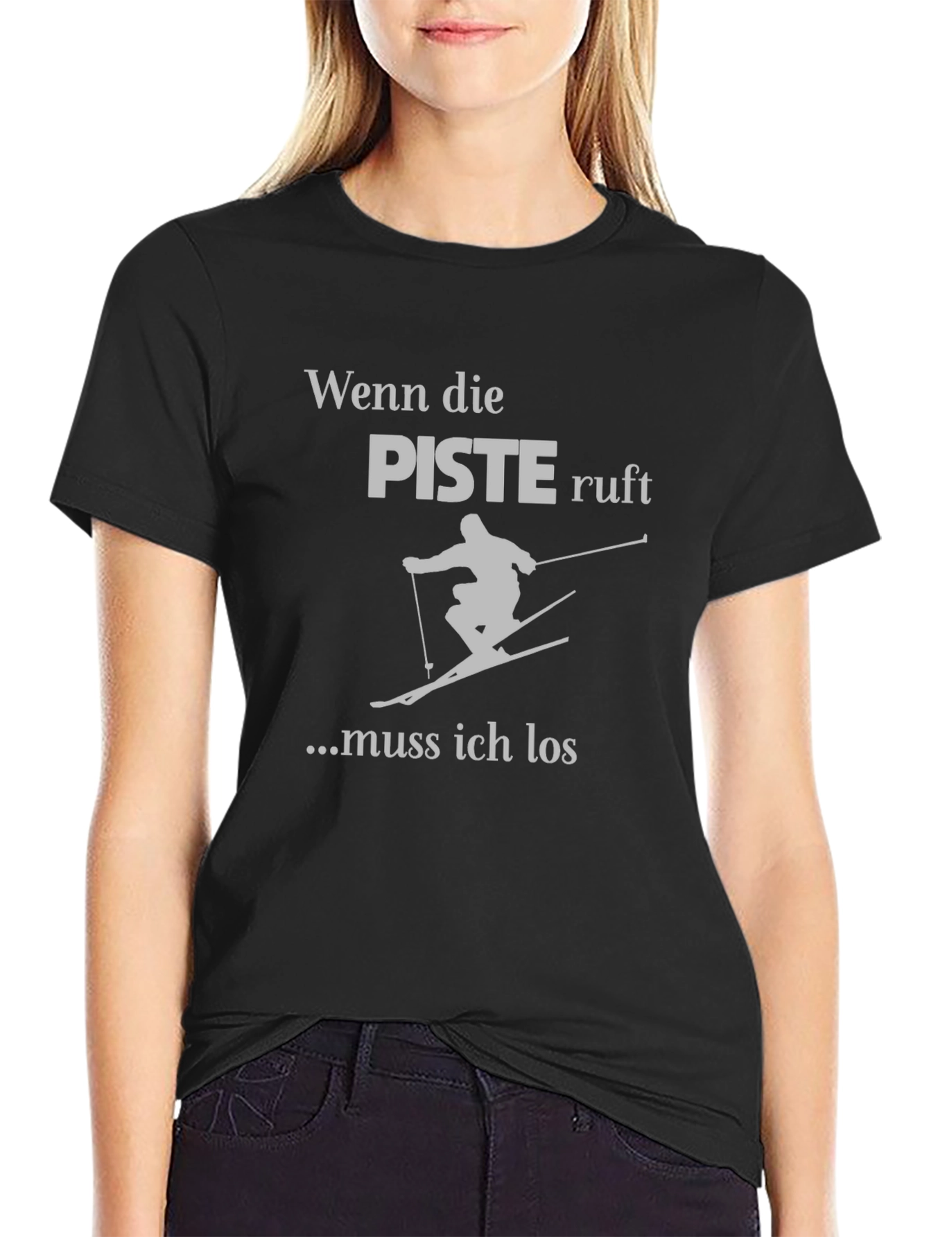 Ski Piste T-Shirt - German Text