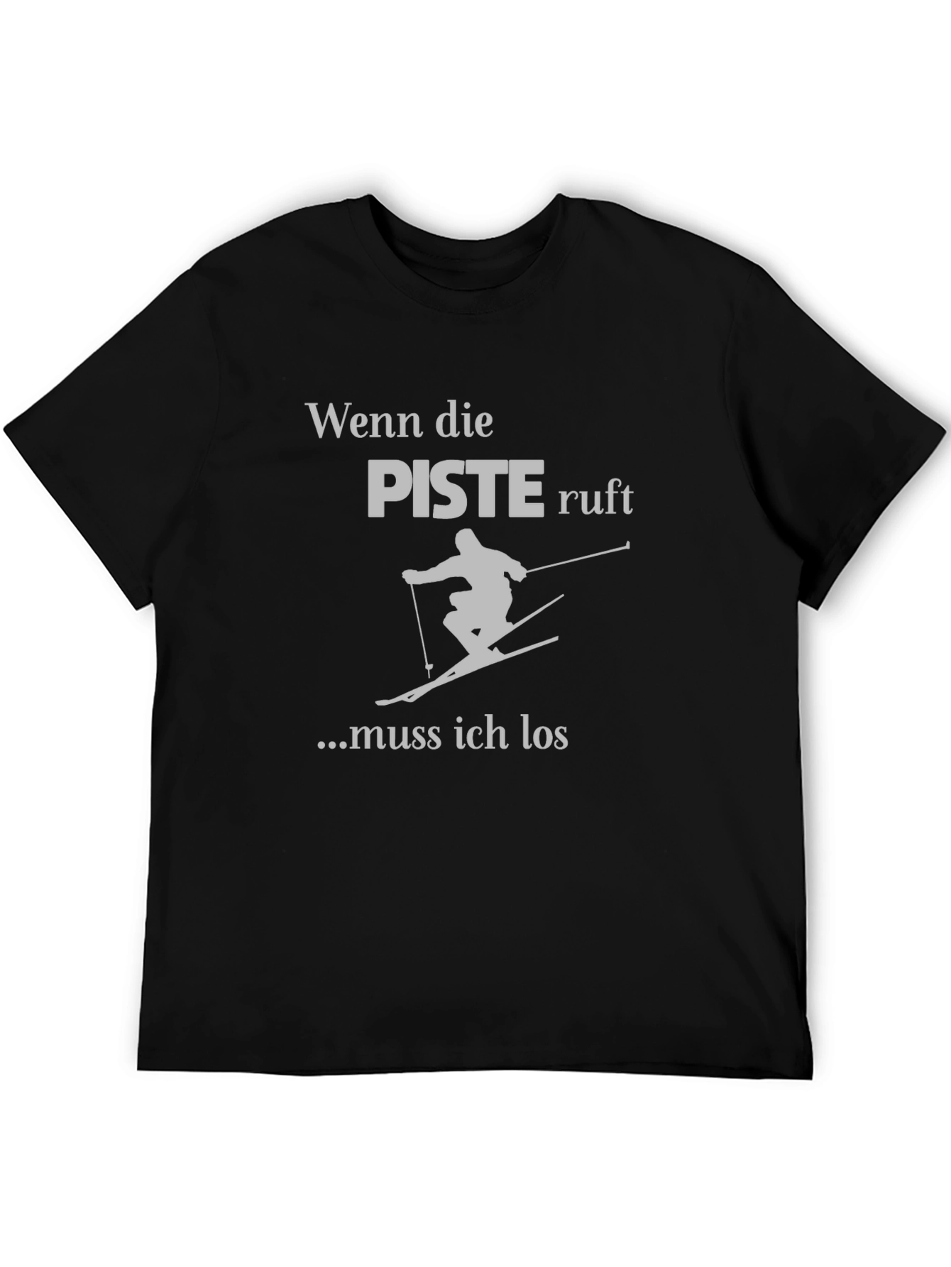 Ski Piste T-Shirt - German Text