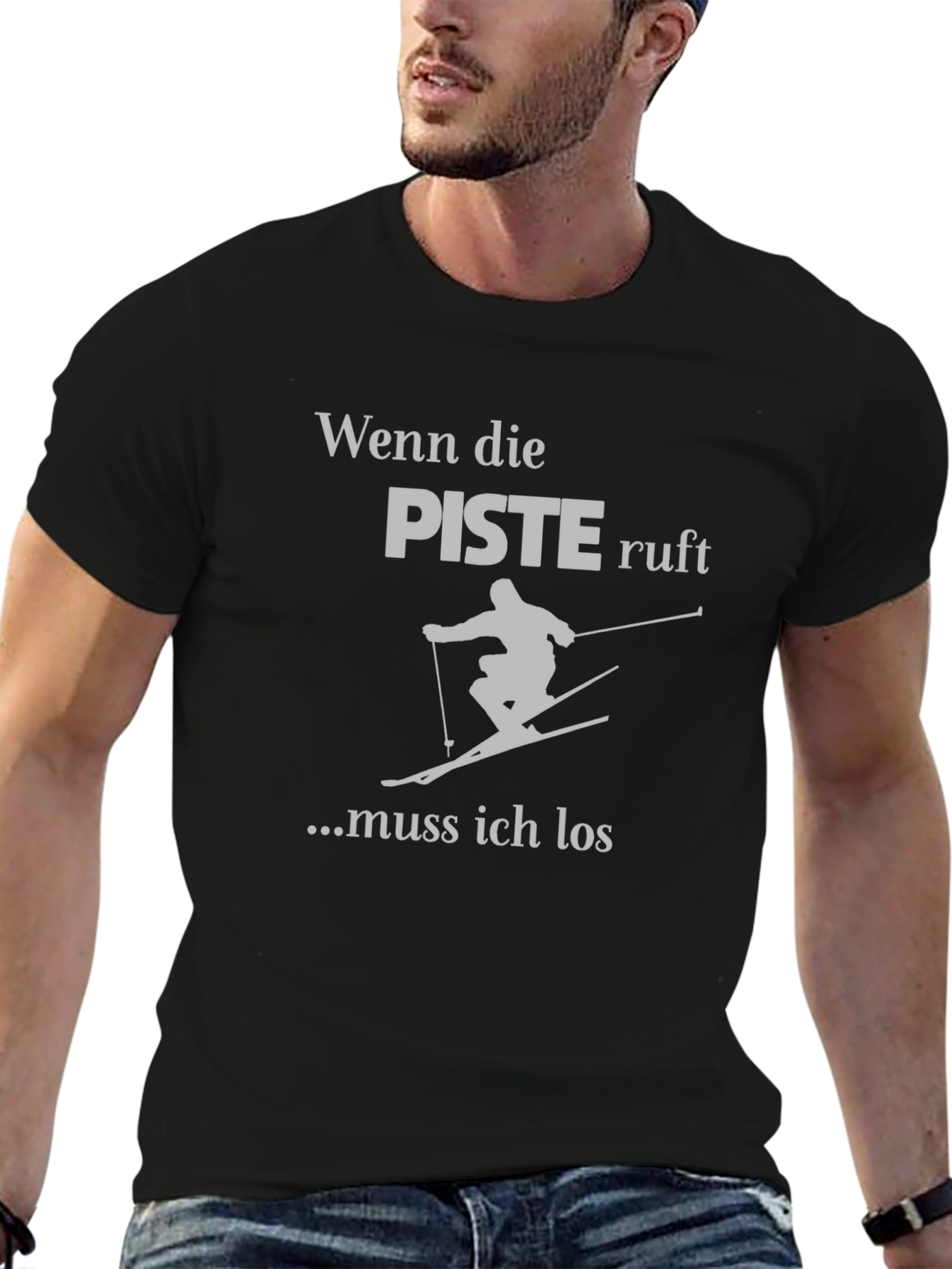 Ski Piste T-Shirt - German Text