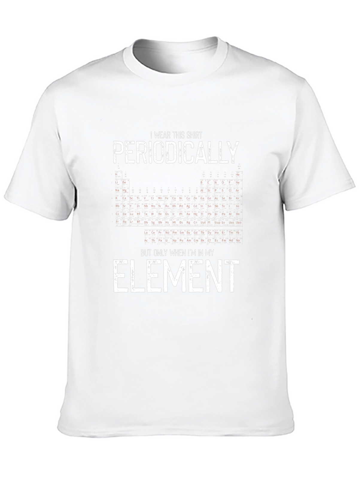 Periodic Table Mens Black Graphic T-Shirt