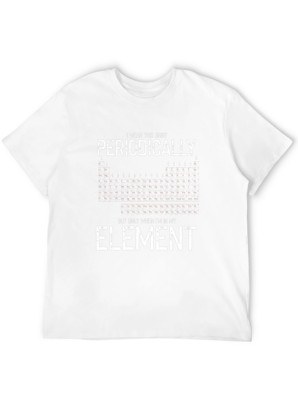 Periodic Table Mens Black Graphic T-Shirt