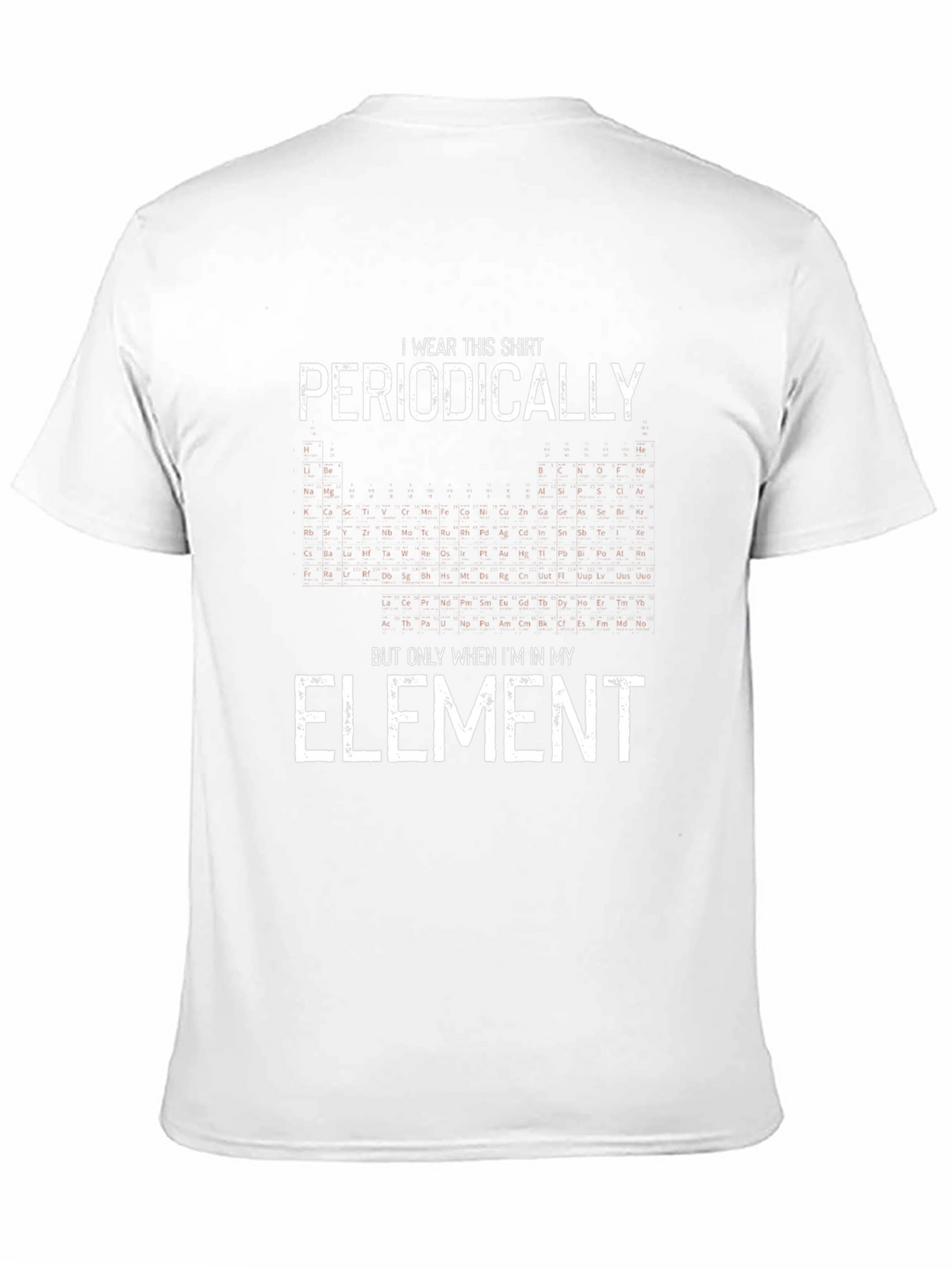 Periodic Table Mens Black Graphic T-Shirt