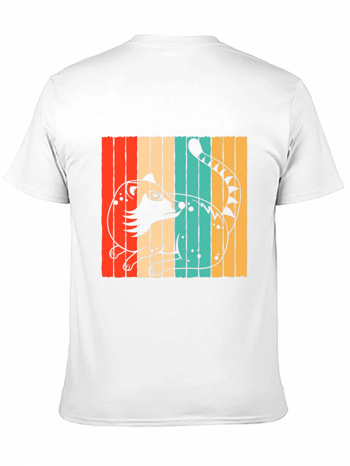 Retro Coati Graphic T-Shirt - Stylish Animal Design