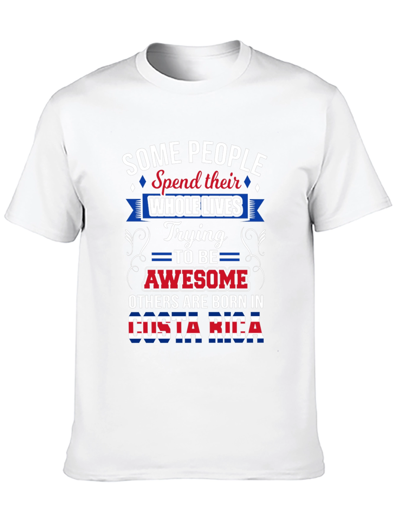 Costa Rica Born Awesome Graphic T-Shirt