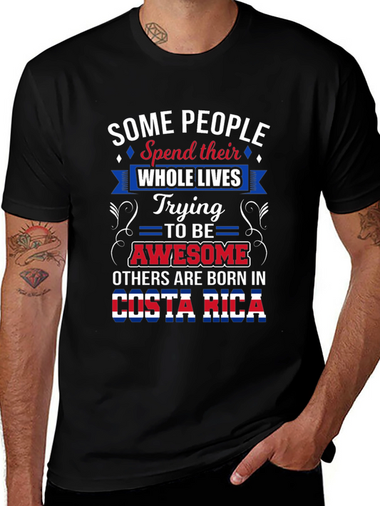 Costa Rica Born Awesome Graphic T-Shirt