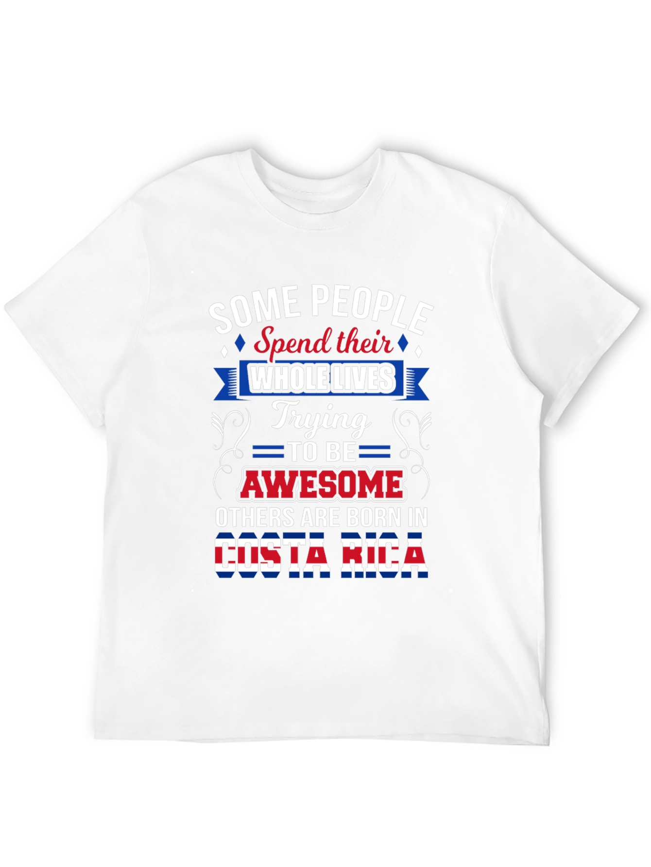 Costa Rica Born Awesome Graphic T-Shirt