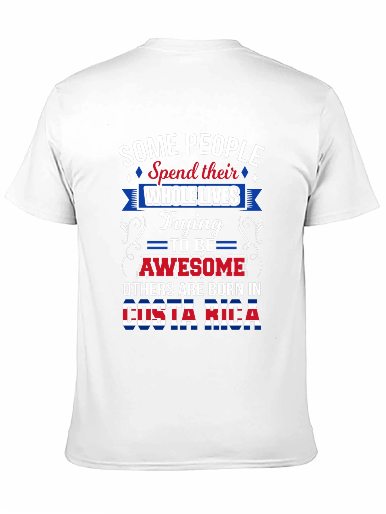 Costa Rica Born Awesome Graphic T-Shirt