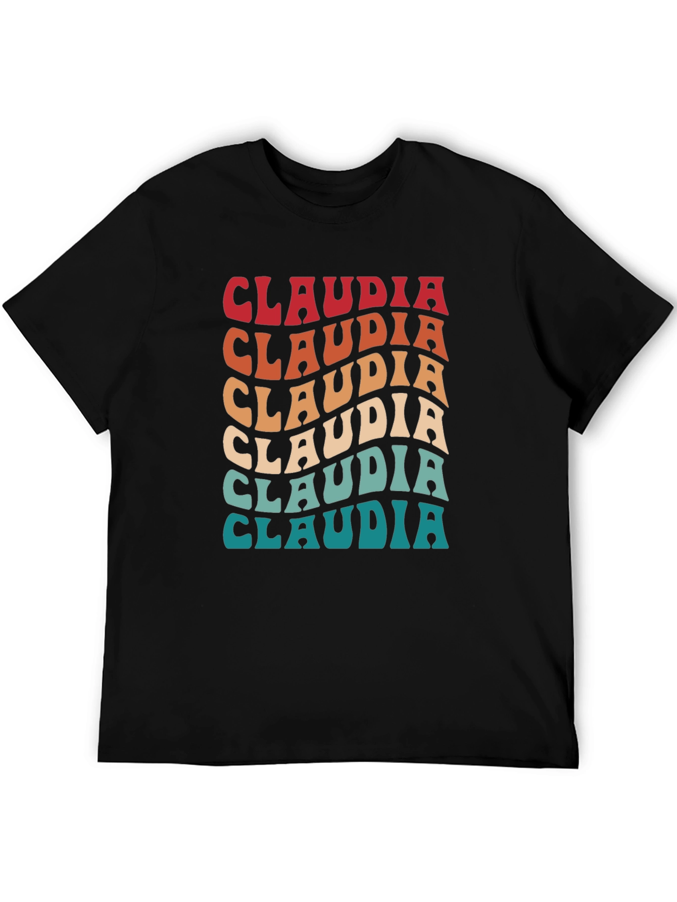Retro Claudia Name T-Shirt