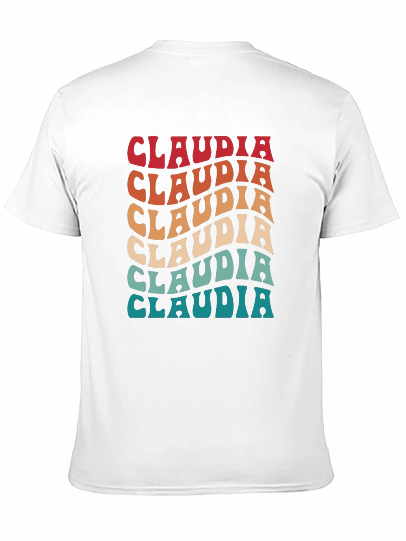 Retro Claudia Name T-Shirt