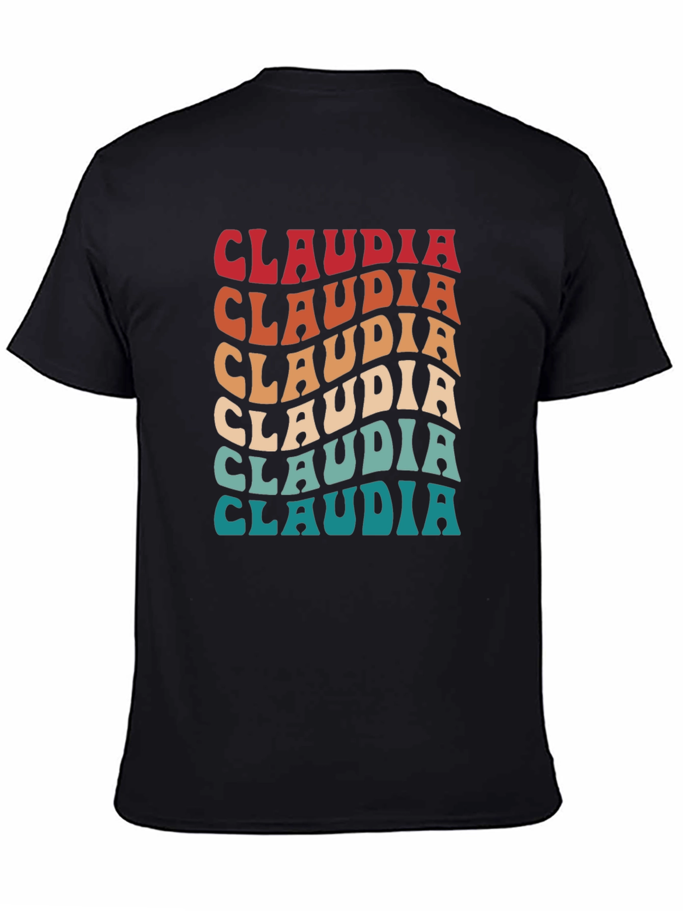 Retro Claudia Name T-Shirt