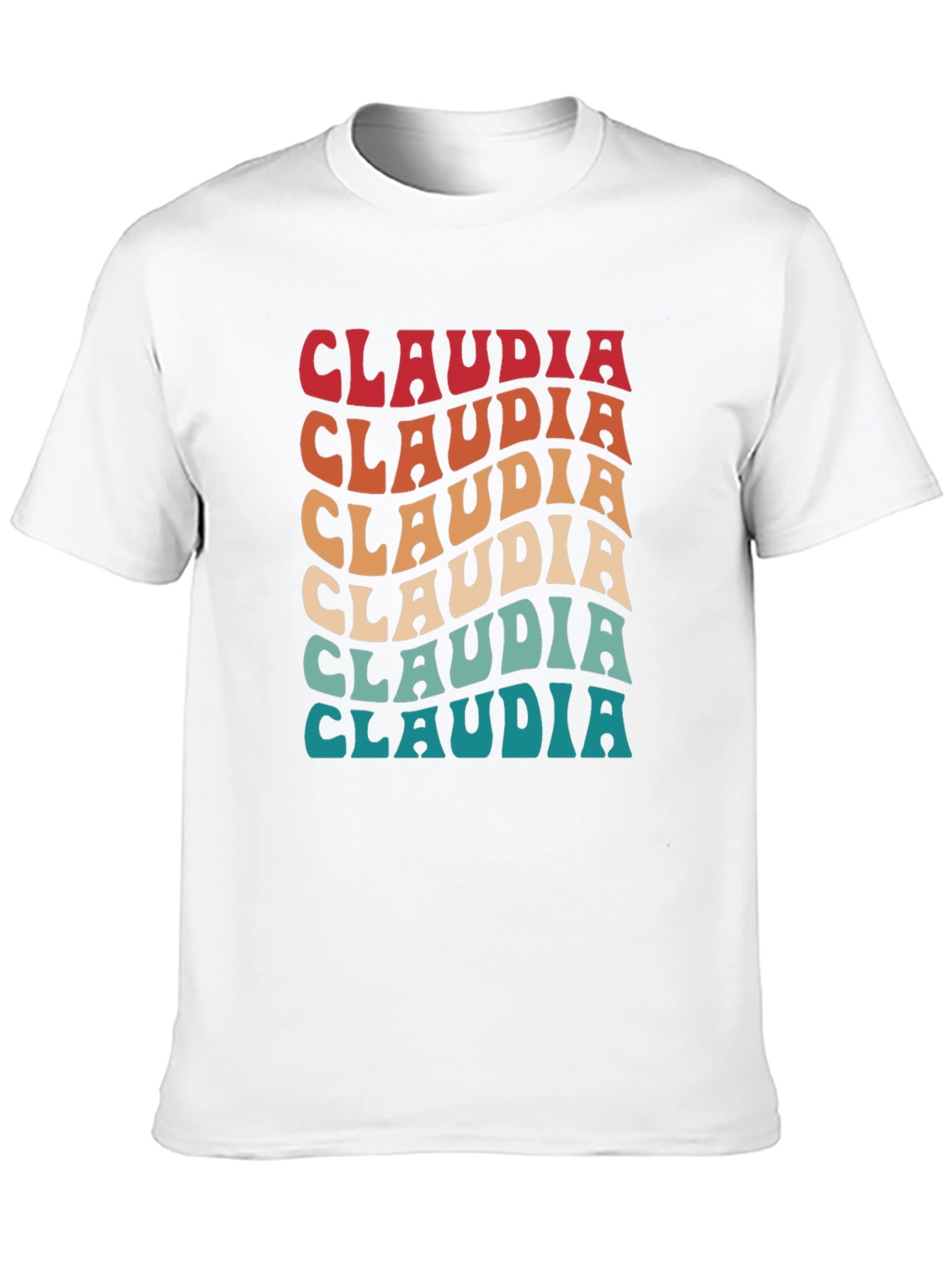 Retro Claudia Name T-Shirt
