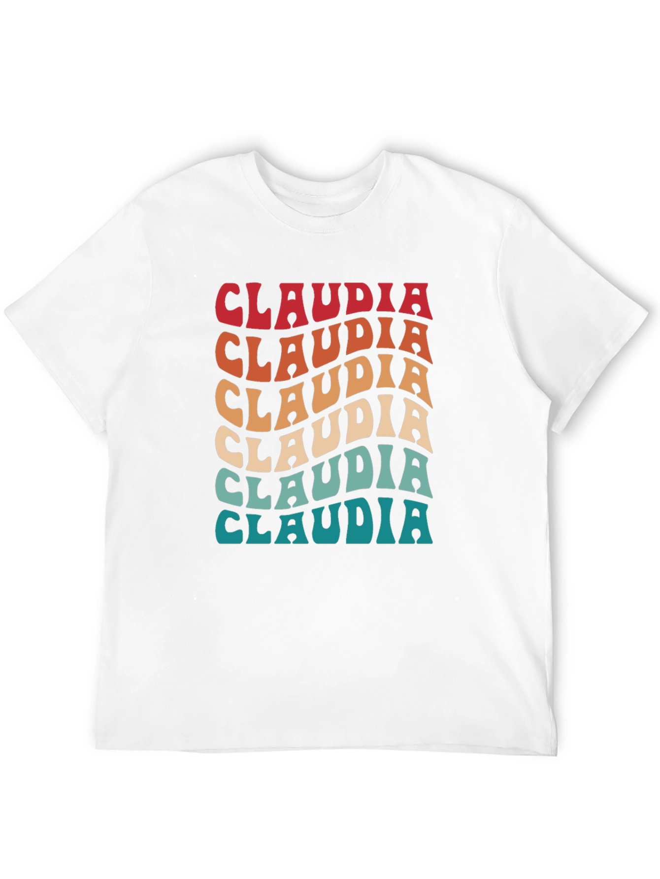 Retro Claudia Name T-Shirt