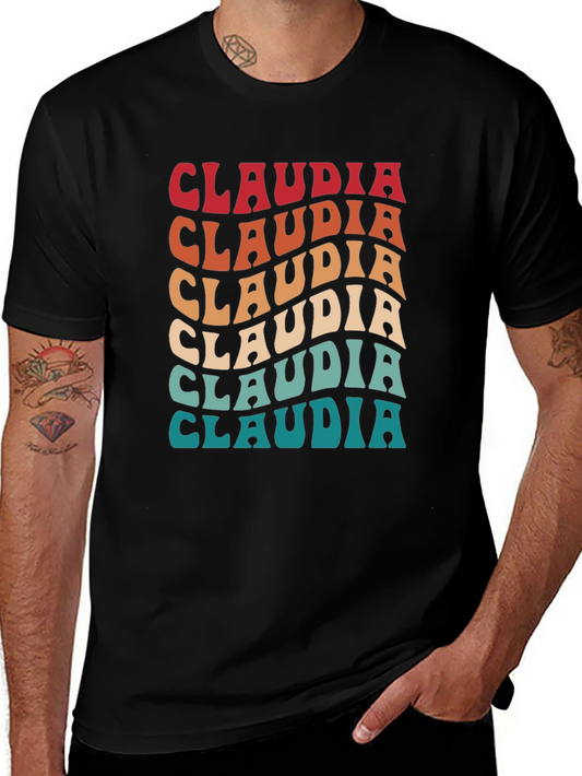 Retro Claudia Name T-Shirt