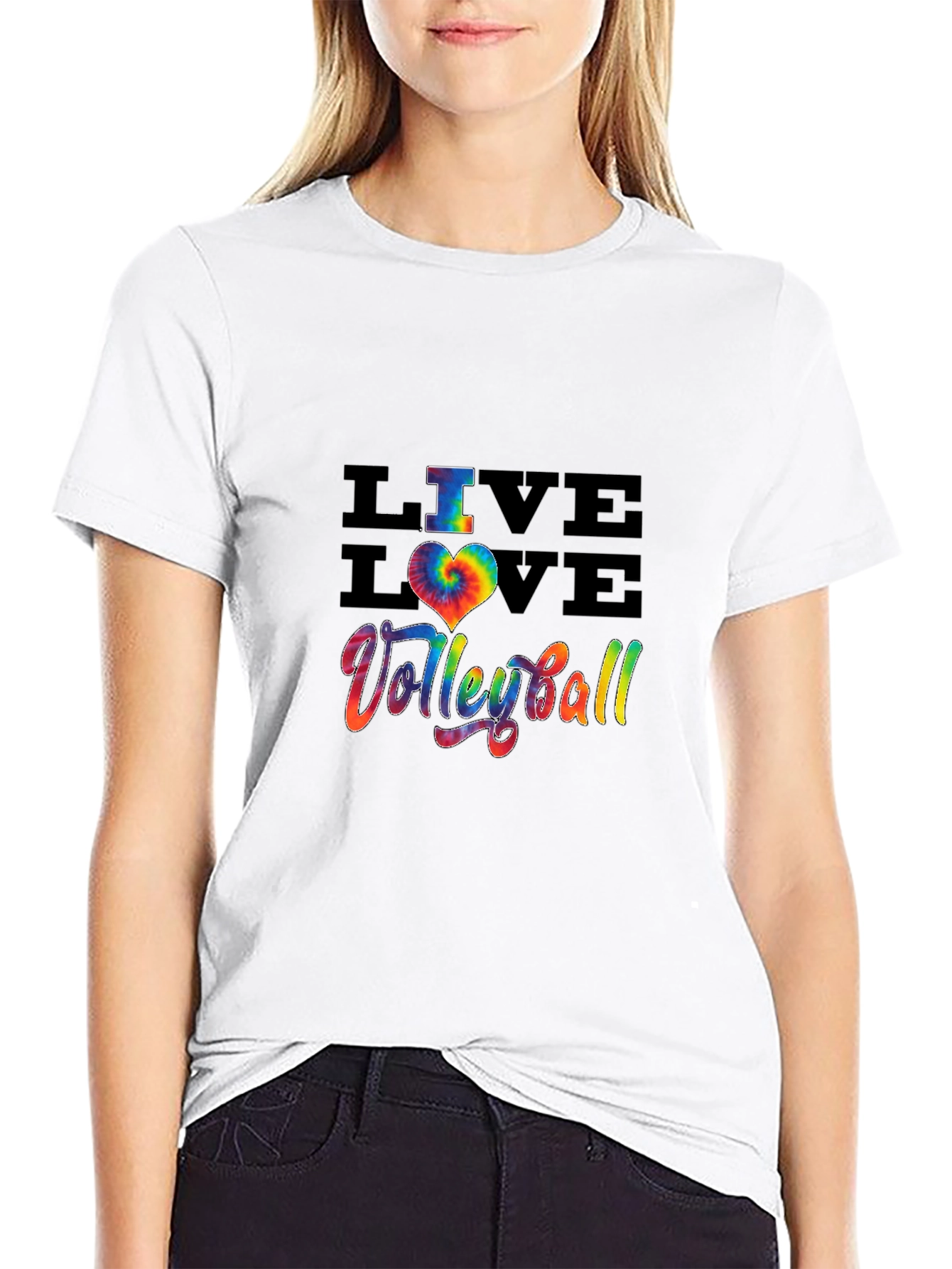 Live Love Volleyball Graphic T-Shirt