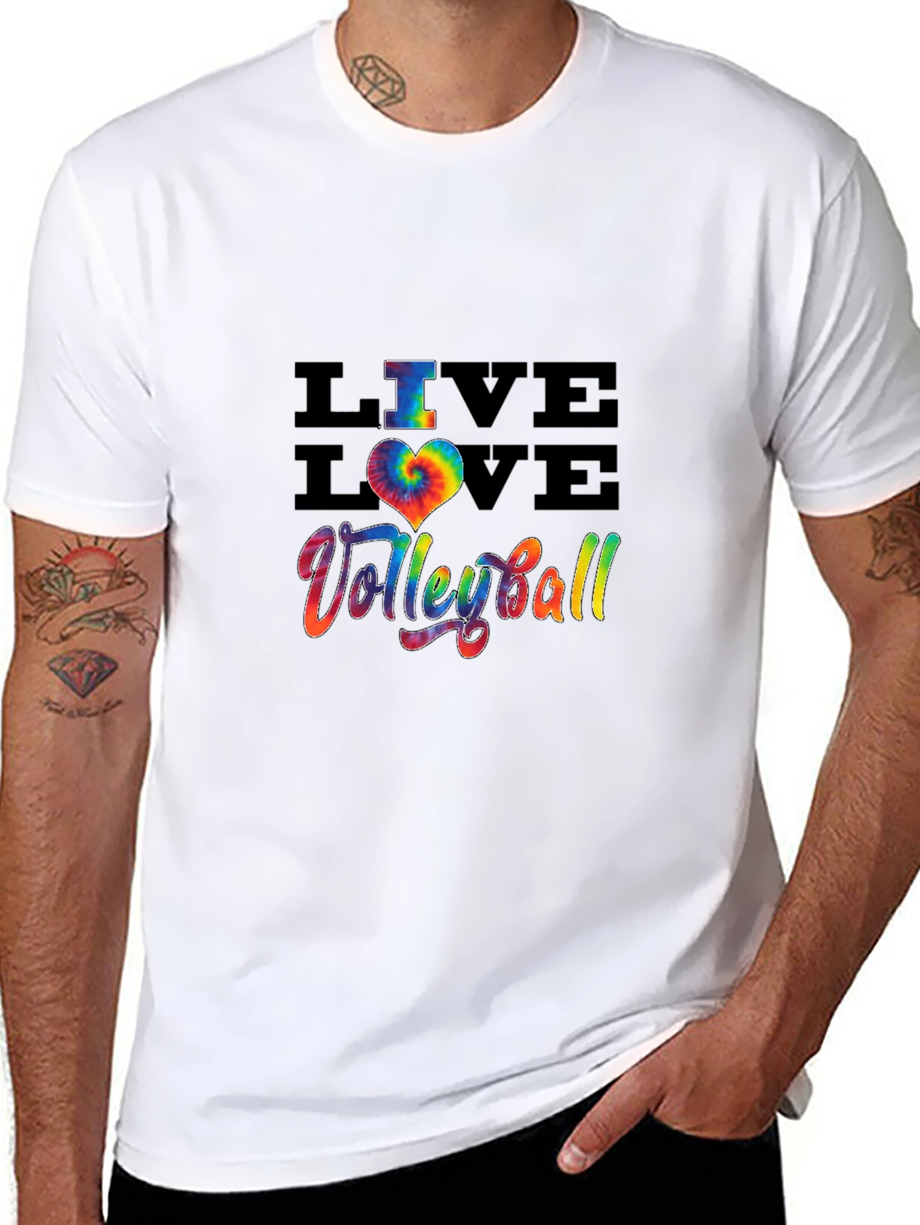 Live Love Volleyball Graphic T-Shirt