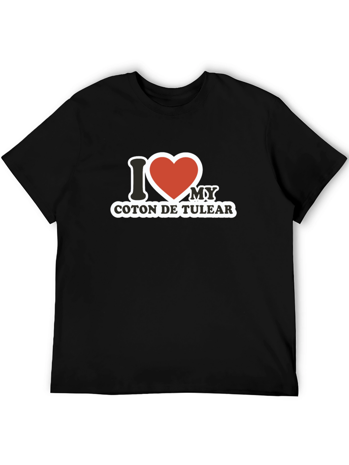 I Heart My Coton De Tulear Black T-Shirt