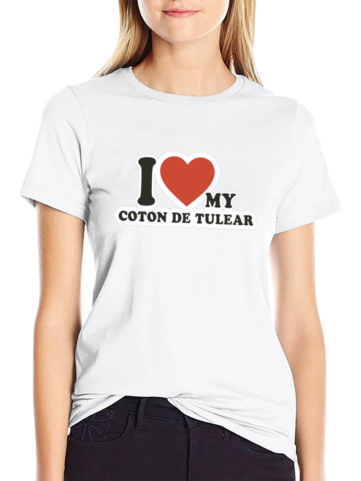I Heart My Coton De Tulear Black T-Shirt