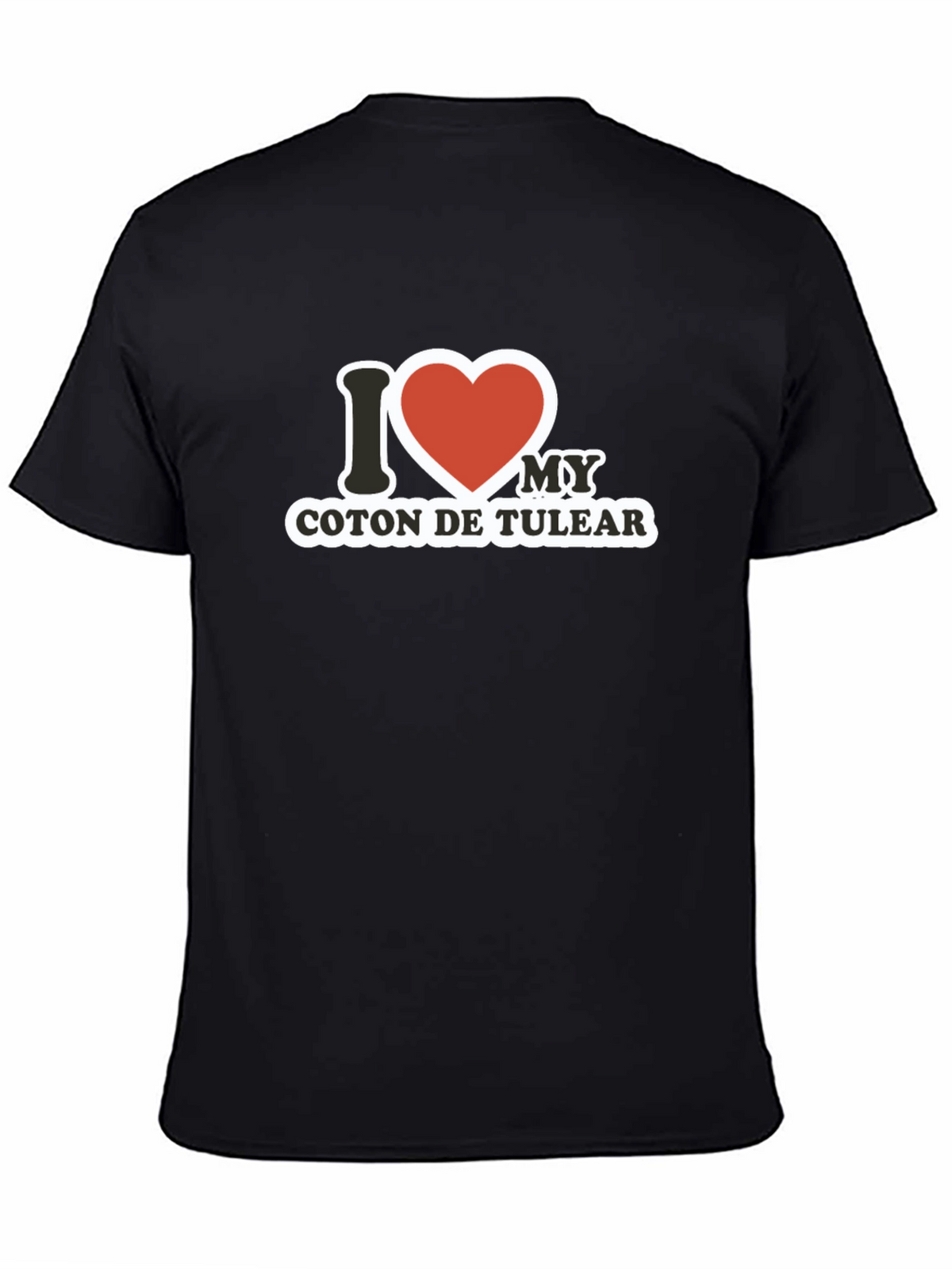I Heart My Coton De Tulear Black T-Shirt