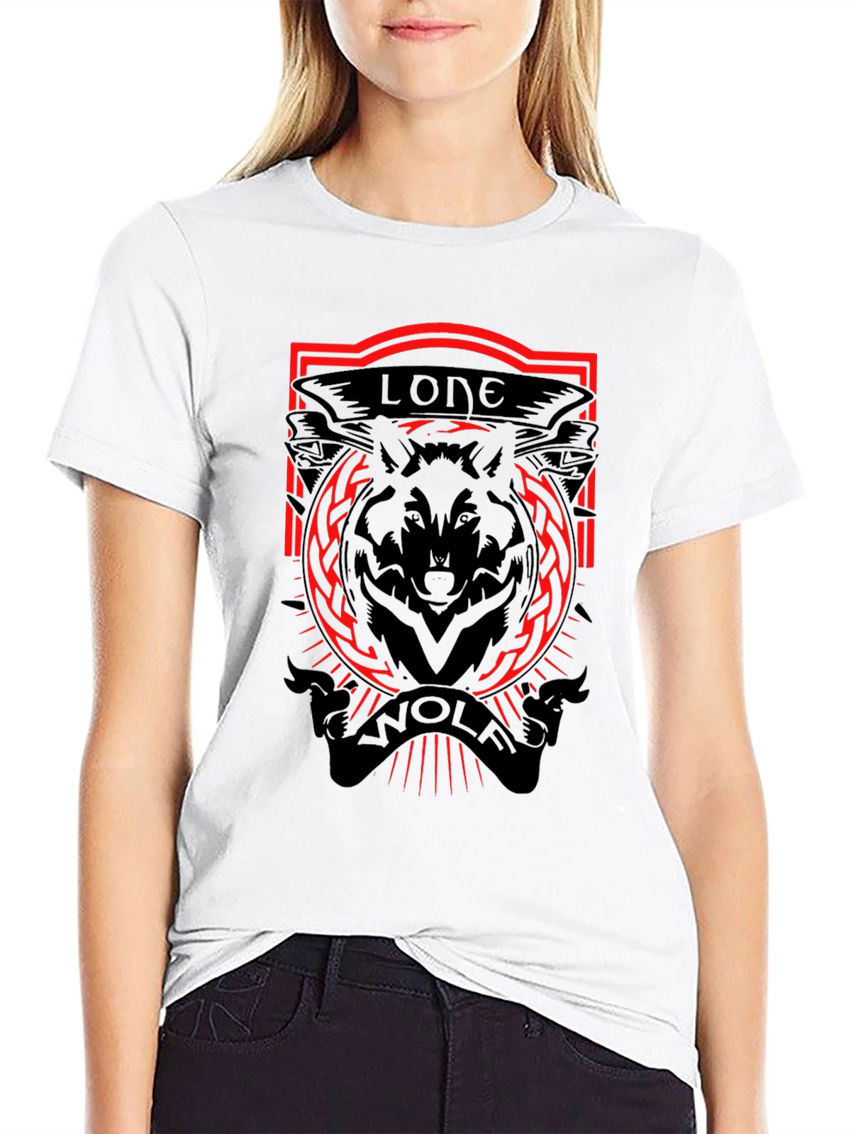 Lone Wolf Graphic Tee - Black