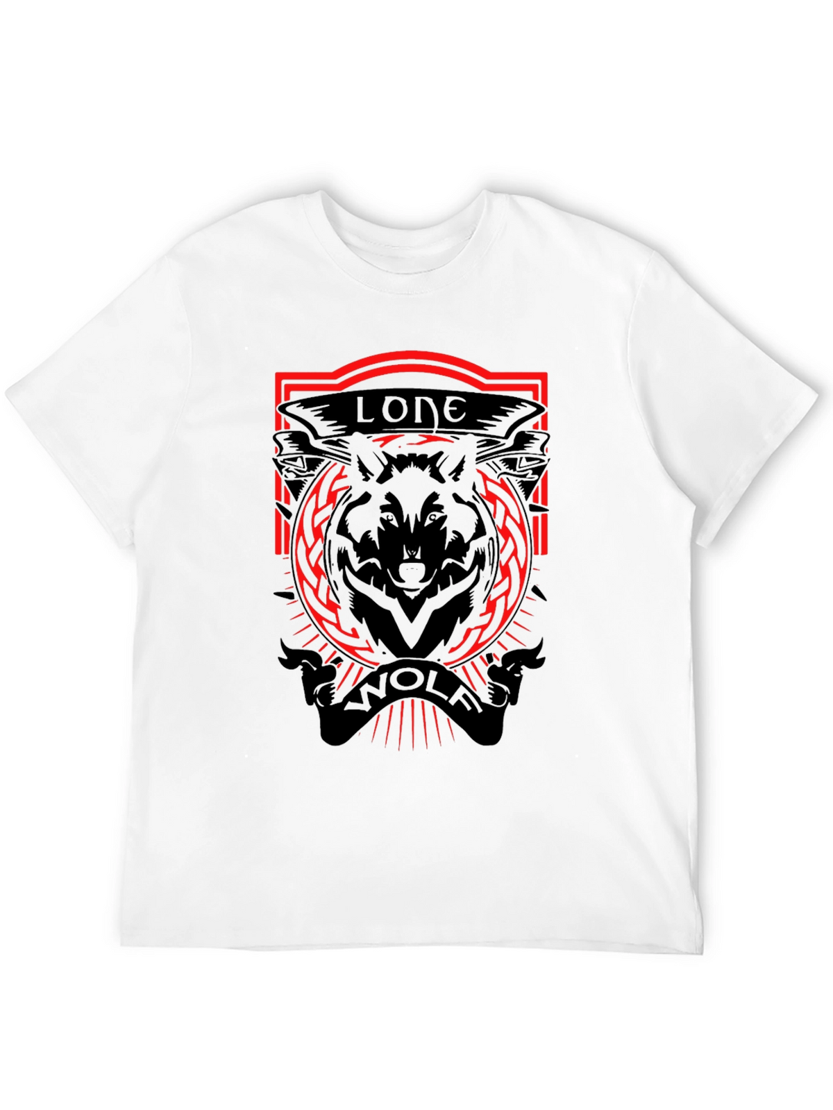 Lone Wolf Graphic Tee - Black