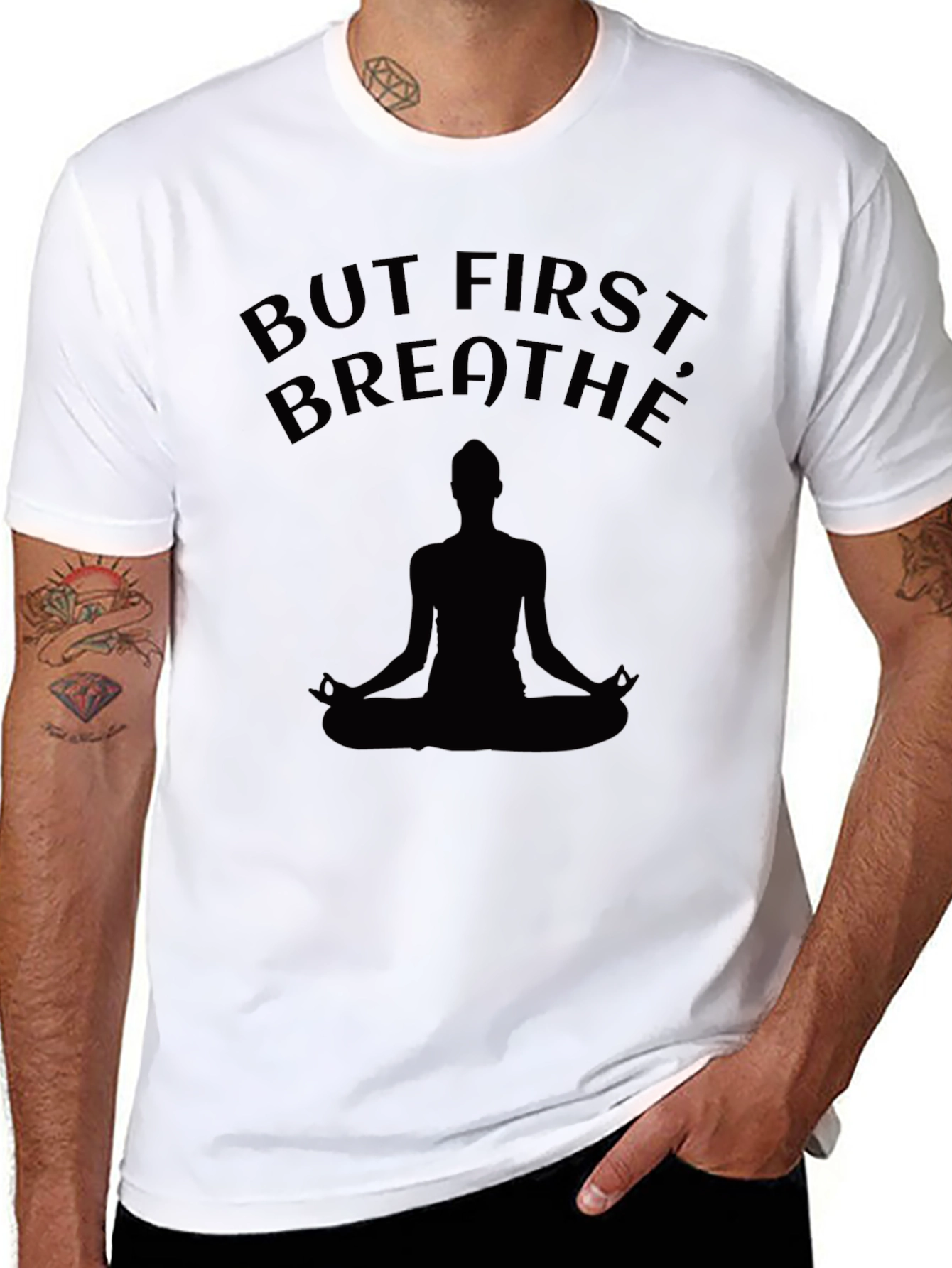 But First Breathe T-Shirt - Yoga Meditation Tee