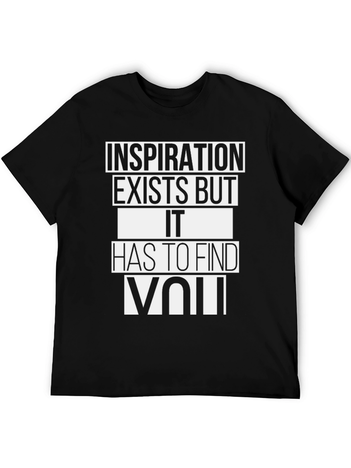 Inspiration Graphic Tee - Black Crew Neck