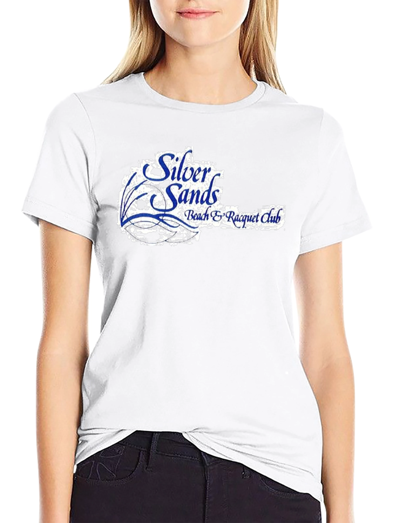 Silver Sands Beach Racquet Club Black T-Shirt