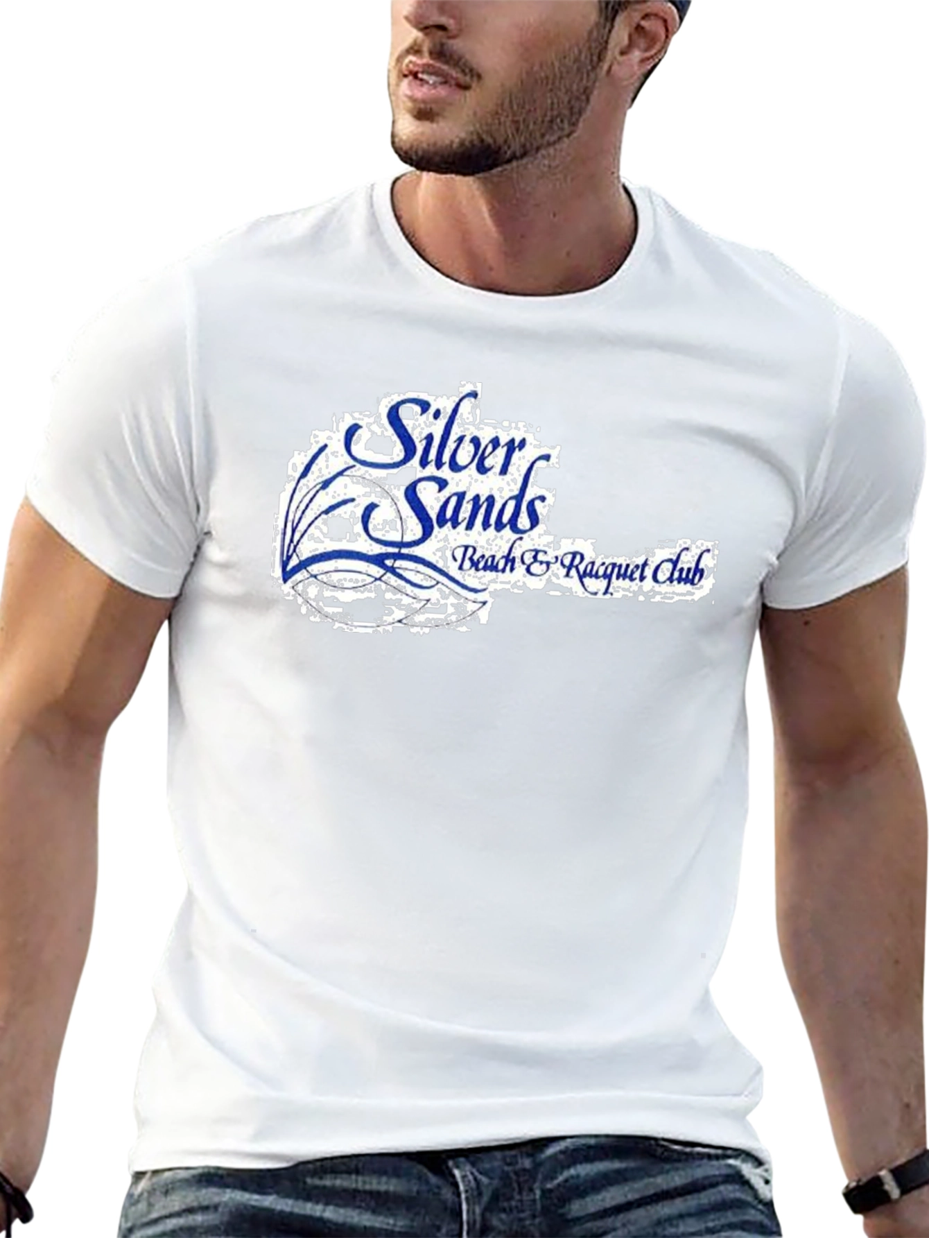 Silver Sands Beach Racquet Club Black T-Shirt