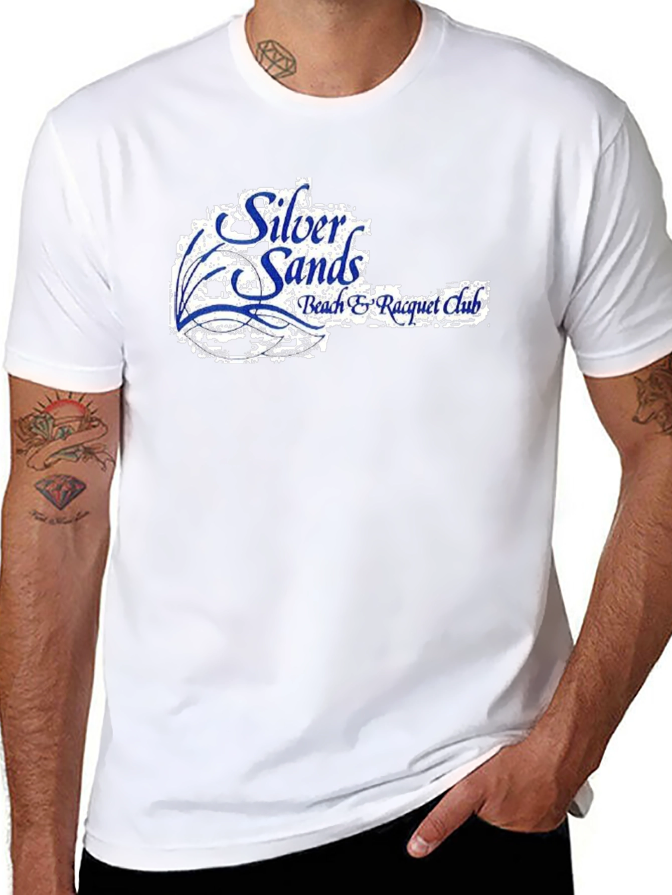 Silver Sands Beach Racquet Club Black T-Shirt