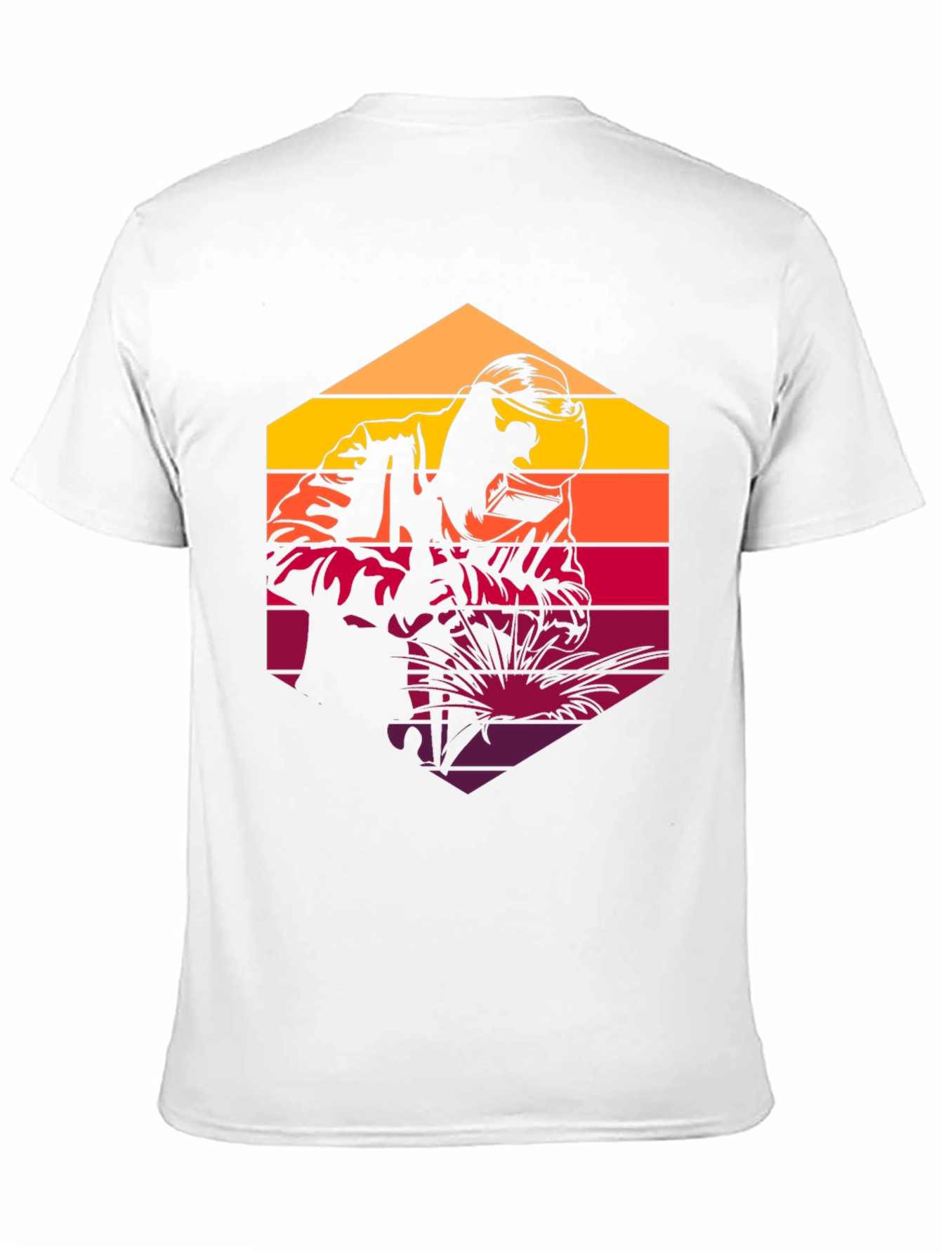 Retro Welder Graphic T-Shirt - Black