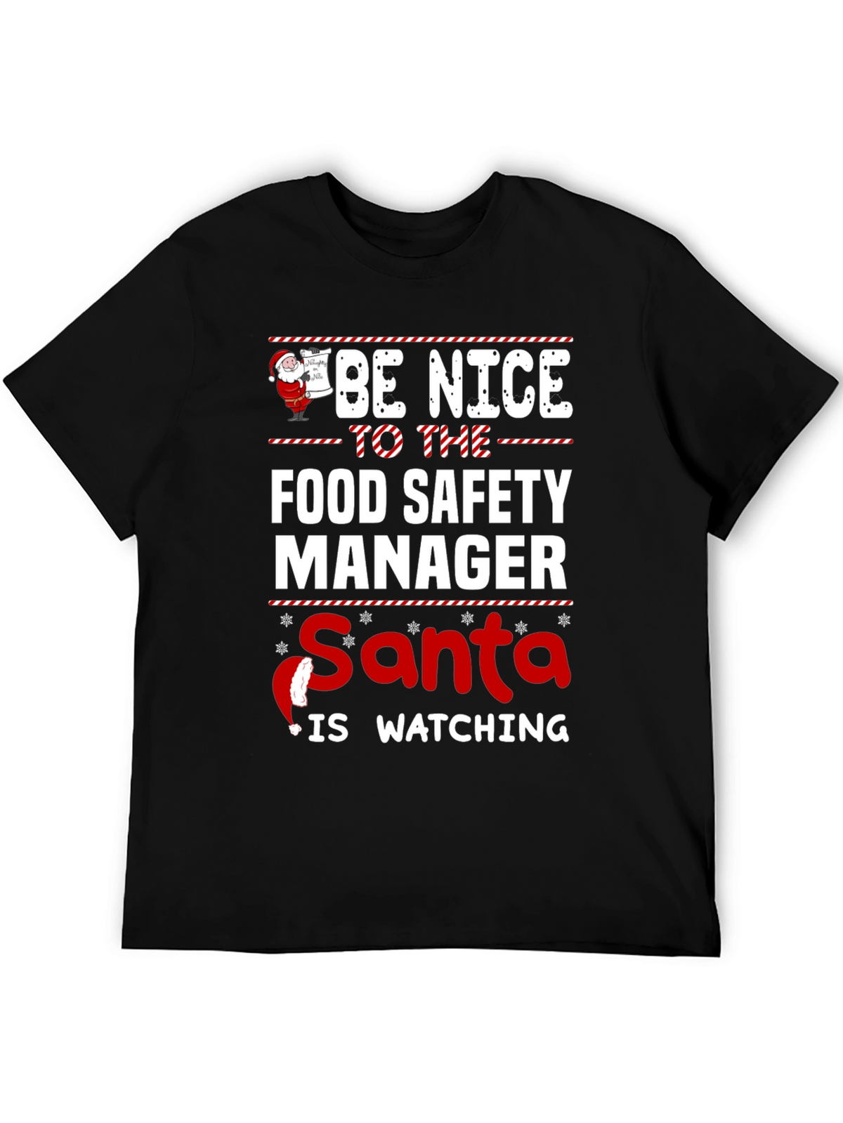 Food Safety Manager Santa T-Shirt