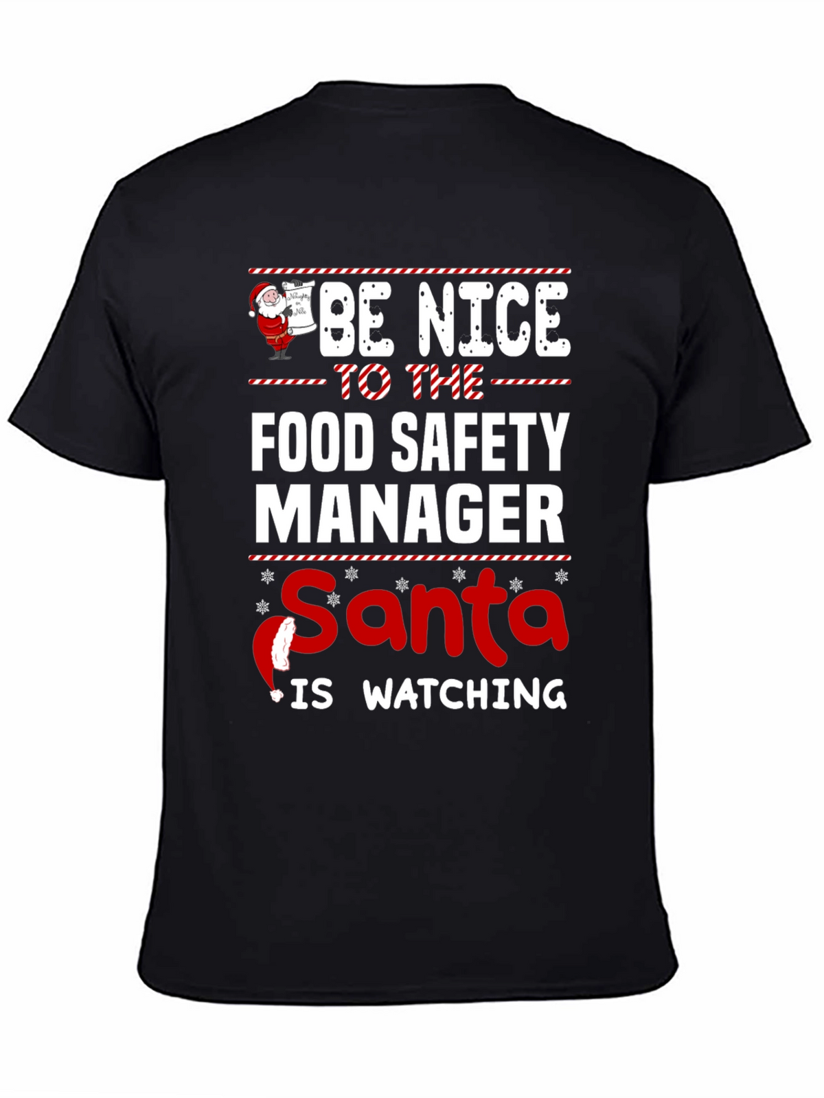 Food Safety Manager Santa T-Shirt