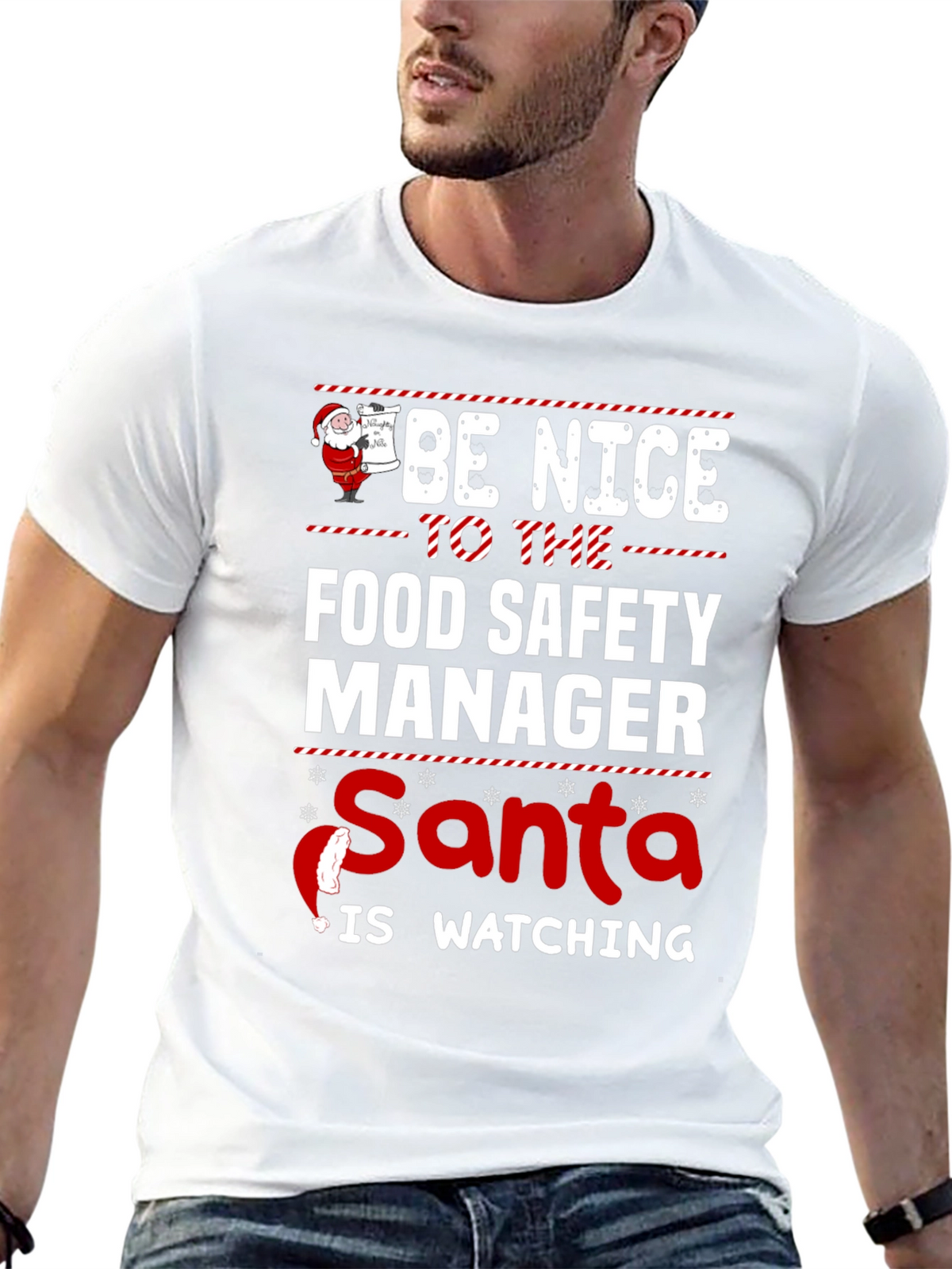 Food Safety Manager Santa T-Shirt